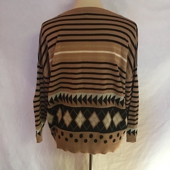 3 for 20 $ bundle Striped argyle sparkly oversized sweater - Picture 8 of 8